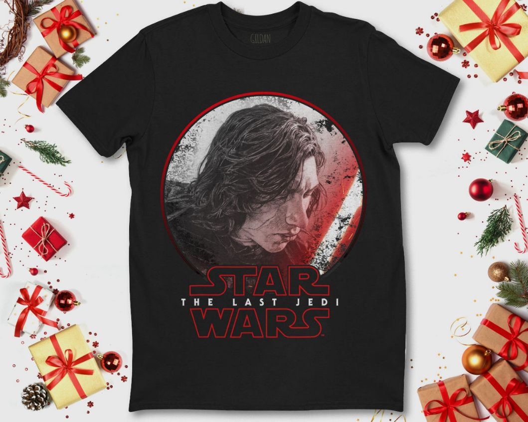 Star Wars Last Jedi Kylo Ren Sketch Portrait Graphic Unisex T-Shirt Star Wars Last Jedi Kylo Ren Sketch Portrait Graphic Unisex T-Shirt