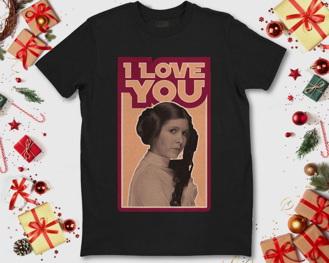 Star Wars Leia I LOVE YOU Iconic Unisex T-Shirt Star Wars Leia I LOVE YOU Iconic Unisex T-Shirt