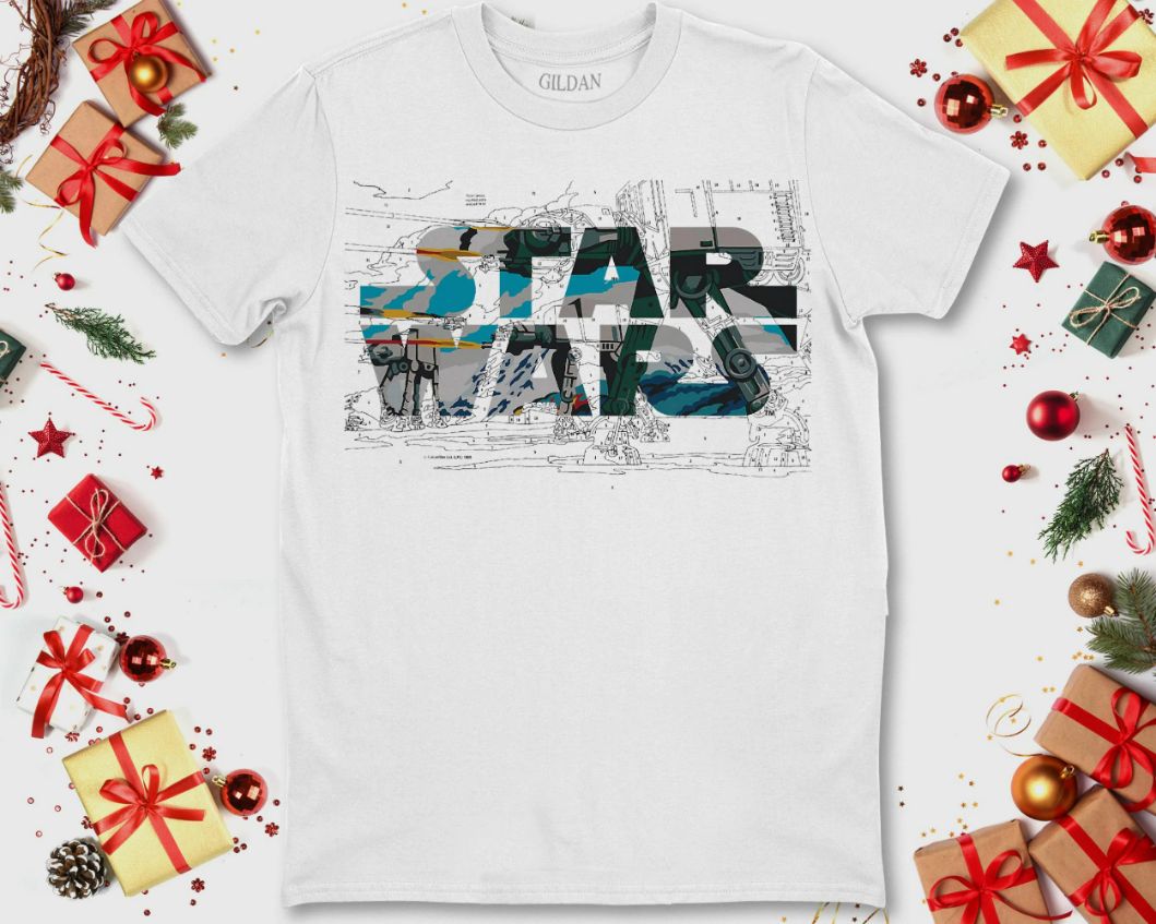 Star Wars Logo AT-AT Walker Battle Unisex T-Shirt Star Wars Logo AT-AT Walker Battle Unisex T-Shirt
