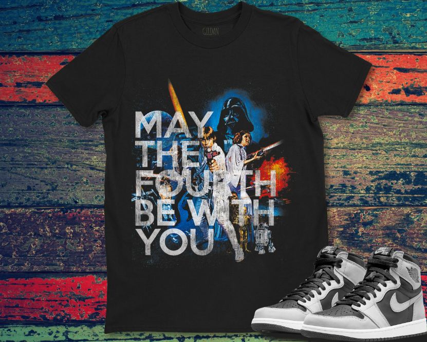Star Wars May The Fourth Be With You Vintage Movie Poster Unisex Gift T-Shirt Star Wars May The Fourth Be With You Vintage Movie Poster Unisex Gift T-Shirt