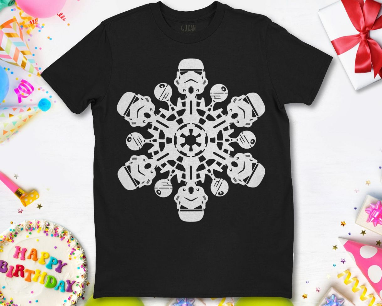Star Wars Stormtrooper Snowflake Graphic T-Shirt Star Wars Stormtrooper Snowflake Graphic T-Shirt