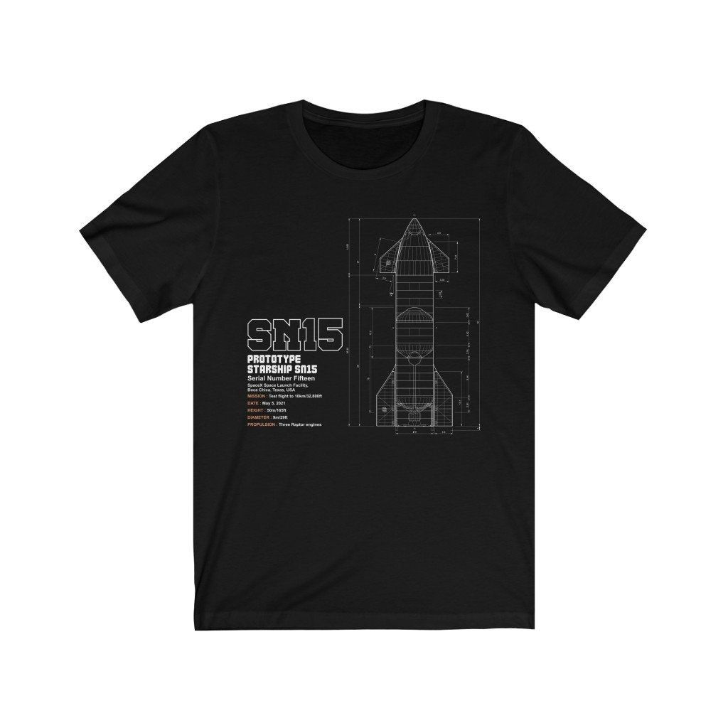 Starship SN15 Unisex T-Shirt Starship SN15 Unisex T-Shirt