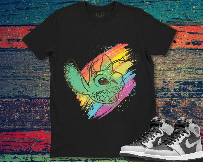 Stitch Cute Stitch Colorful Funny Disney Unisex Gift T-Shirt Stitch Cute Stitch Colorful Funny Disney Unisex Gift T-Shirt