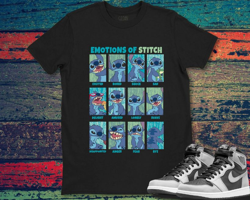 Stitch Emotions Of Stitch Cute Stitch And Lilo Unisex Gift T-Shirt Stitch Emotions Of Stitch Cute Stitch And Lilo Unisex Gift T-Shirt