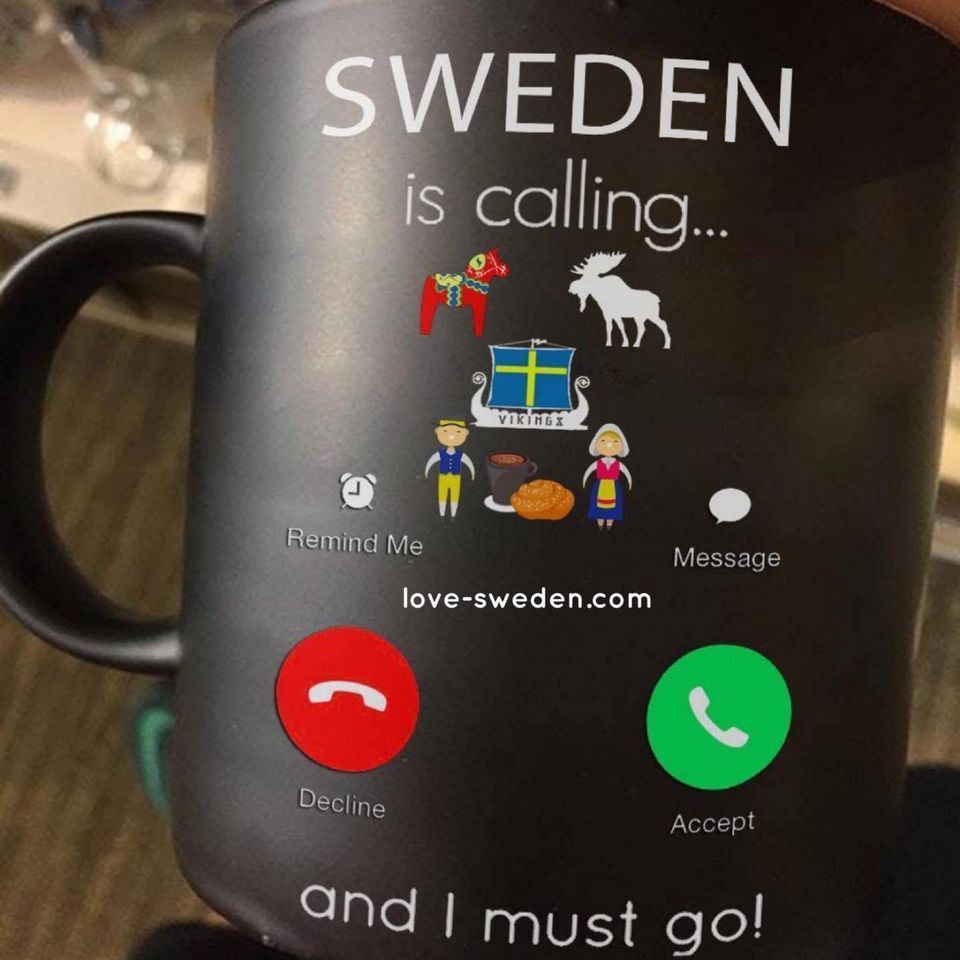 Sweden Is Calling And I Must Go Premium Sublime Ceramic Coffee Mug Black Sweden Is Calling And I Must Go Premium Sublime Ceramic Coffee Mug Black