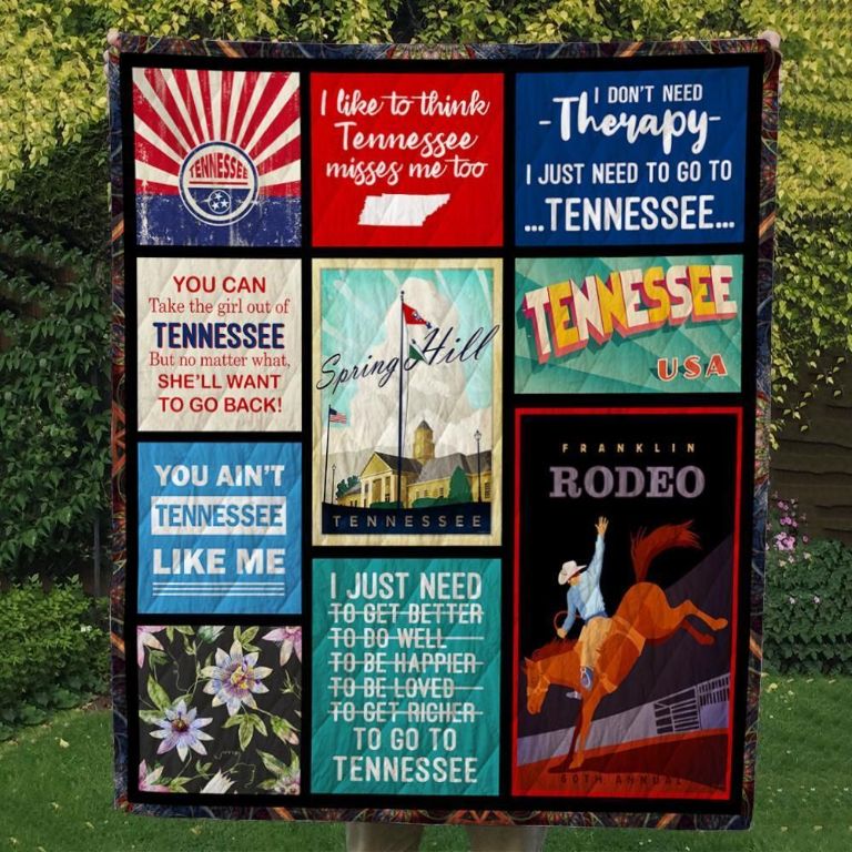 Tennessee The Girl Out Of Tennessee Quilt Blanket Tennessee The Girl Out Of Tennessee Quilt Blanket