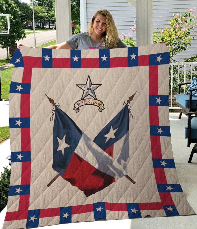 Texas Flag Quilt Blanket Texas Flag Quilt Blanket
