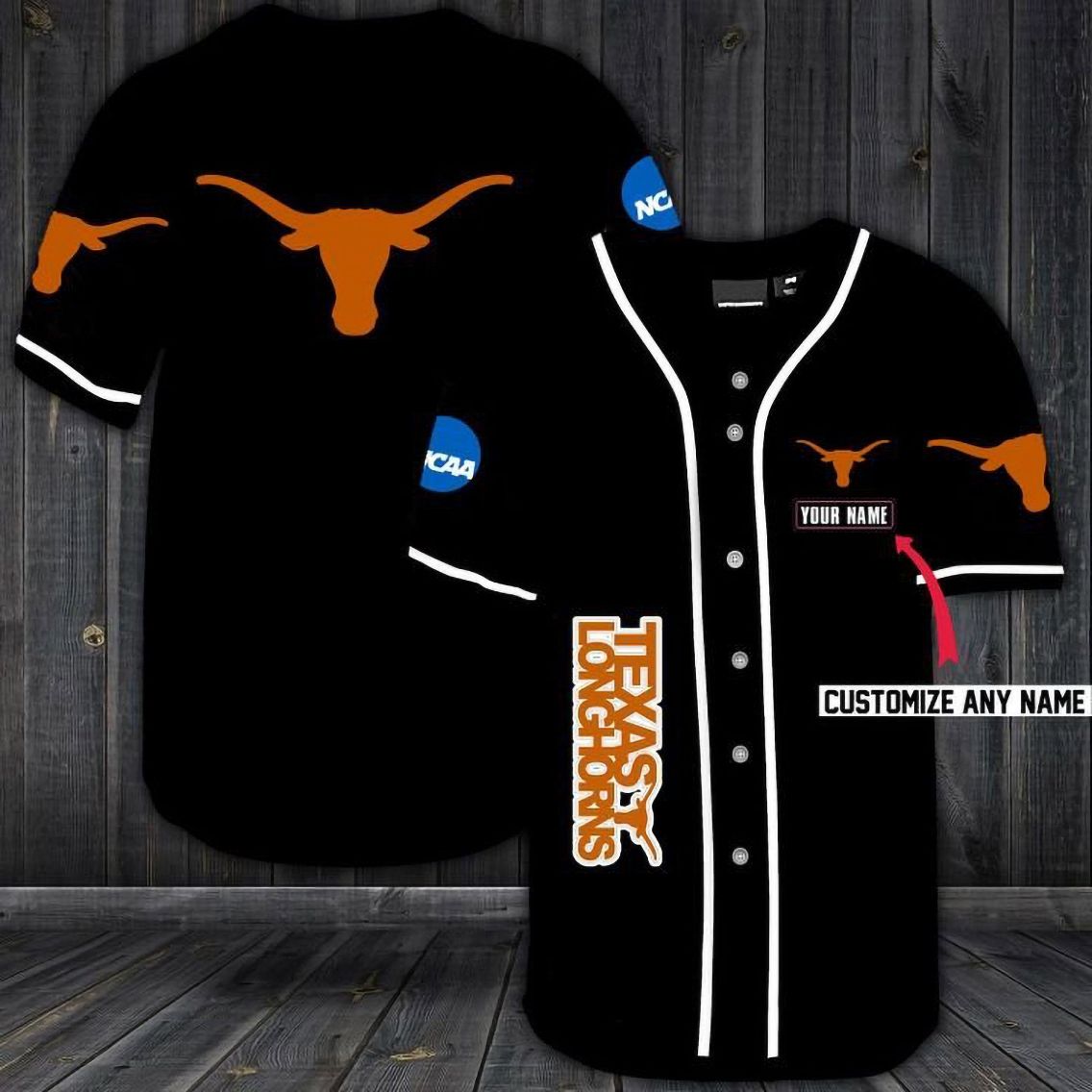 Texas Longhorns Personalized Custom Name For You Baseball Jersey Texas Longhorns Personalized Custom Name For You Baseball Jersey