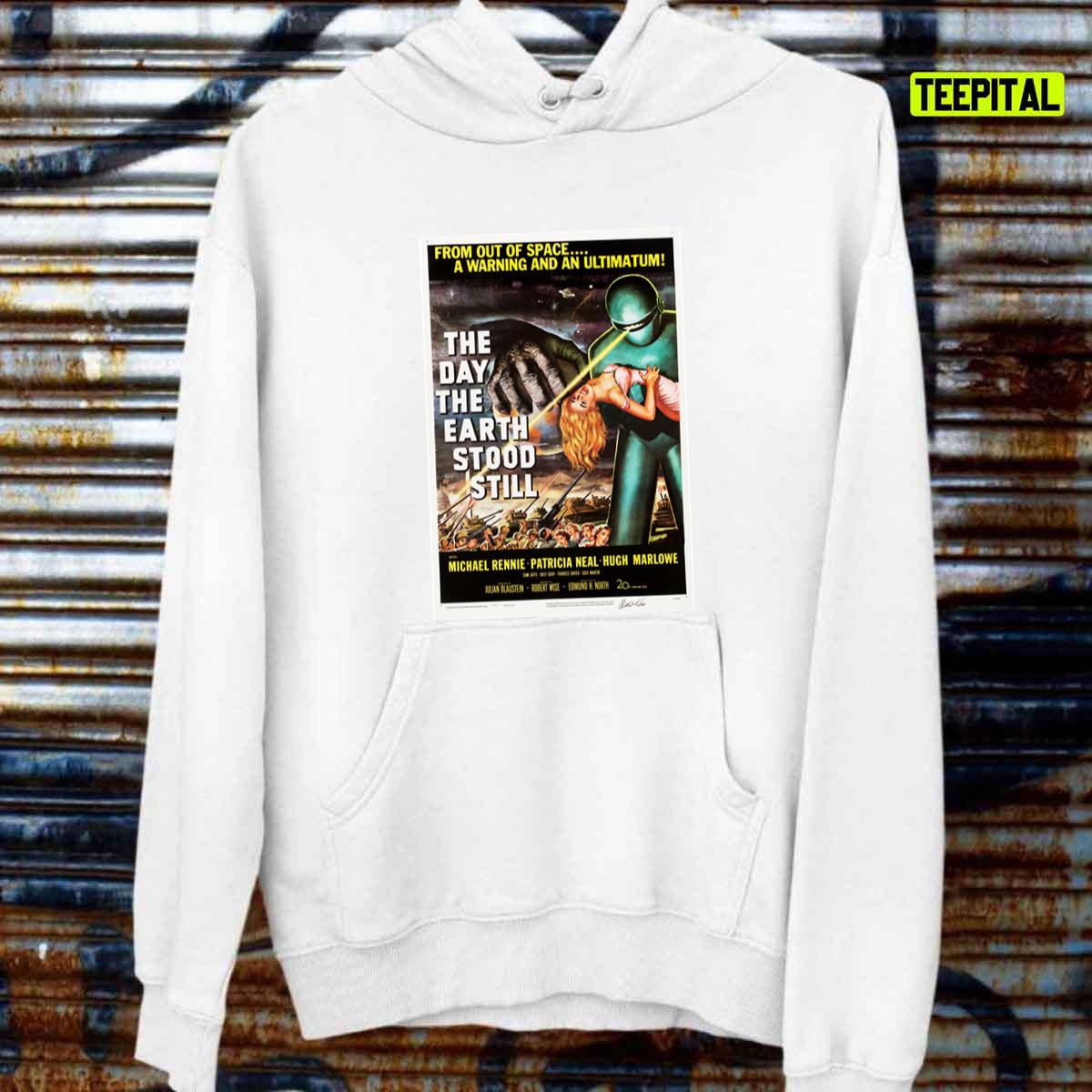 The Day The Earth Stood Still Hollywood Cult Sci Fi Vintage Movie Unisex T-Shirt The Day The Earth Stood Still Hollywood Cult Sci Fi Vintage Movie Unisex T-Shirt