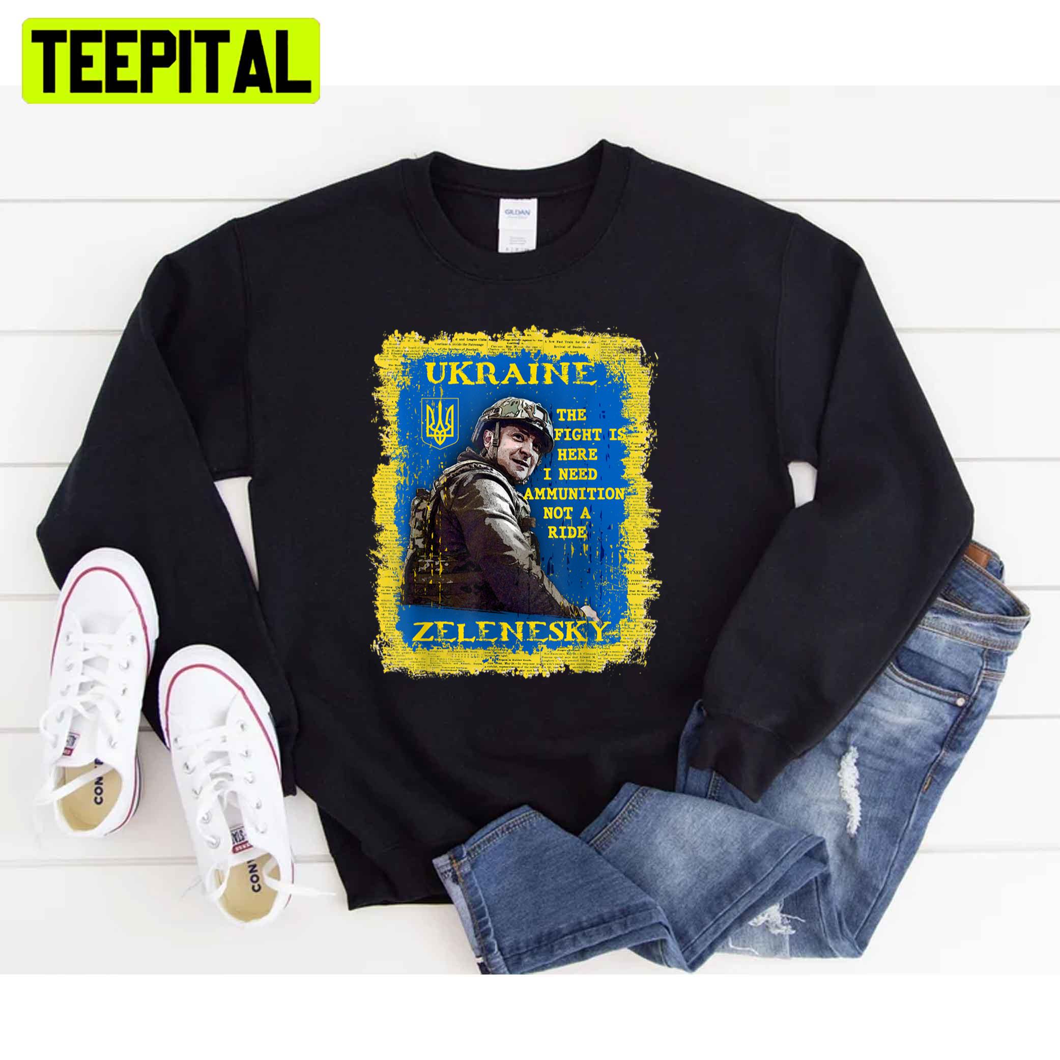 The Light Is Here Zelensky President Unisex T-Shirt The Light Is Here Zelensky President Unisex T-Shirt