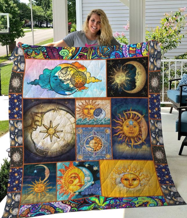 The Sun And The Moon Quilt Blanket The Sun And The Moon Quilt Blanket