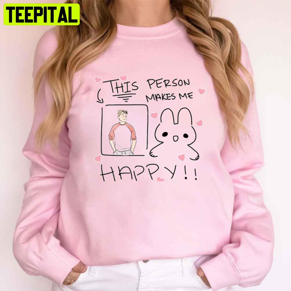 This Person Makes Me Happy Heartstopper Unisex T-Shirt This Person Makes Me Happy Heartstopper Unisex T-Shirt