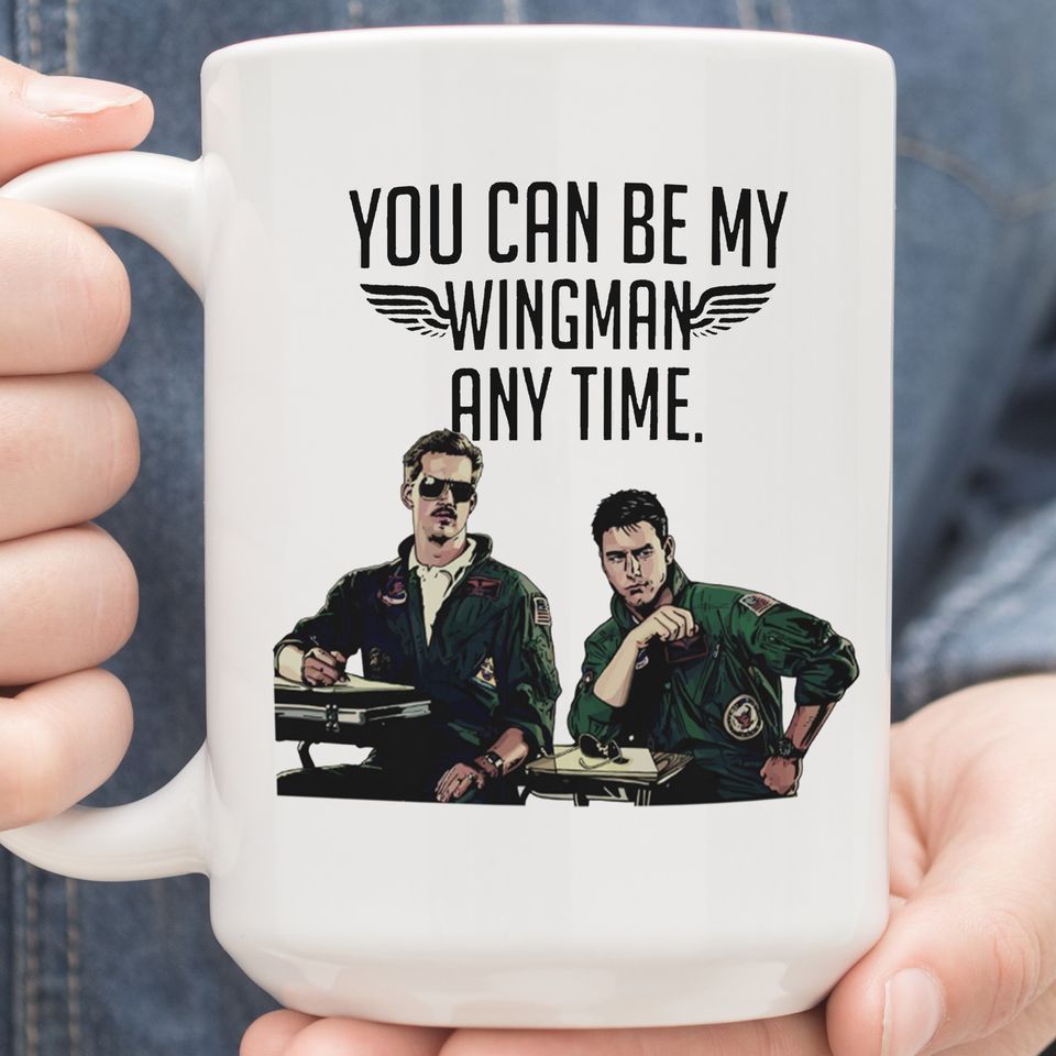 Tom Cruise You Can Be My Wingman Anytime Premium Sublime Ceramic Coffee Mug White Tom Cruise You Can Be My Wingman Anytime Premium Sublime Ceramic Coffee Mug White