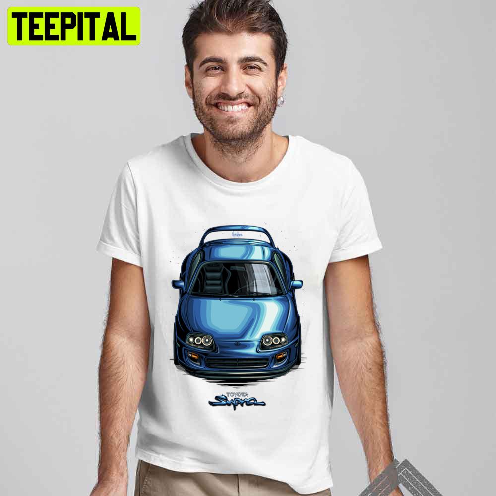 Toyota Supra Mk4 2jz Blue Unisex T-Shirt Toyota Supra Mk4 2jz Blue Unisex T-Shirt