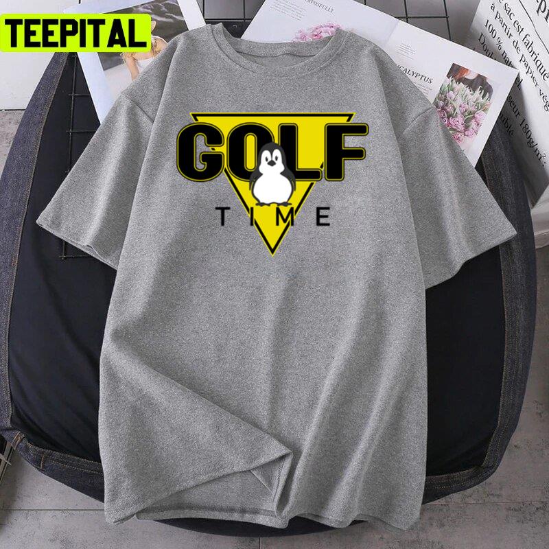 Trendy Penguin Golf Time Funny Unisex T-Shirt Trendy Penguin Golf Time Funny Unisex T-Shirt