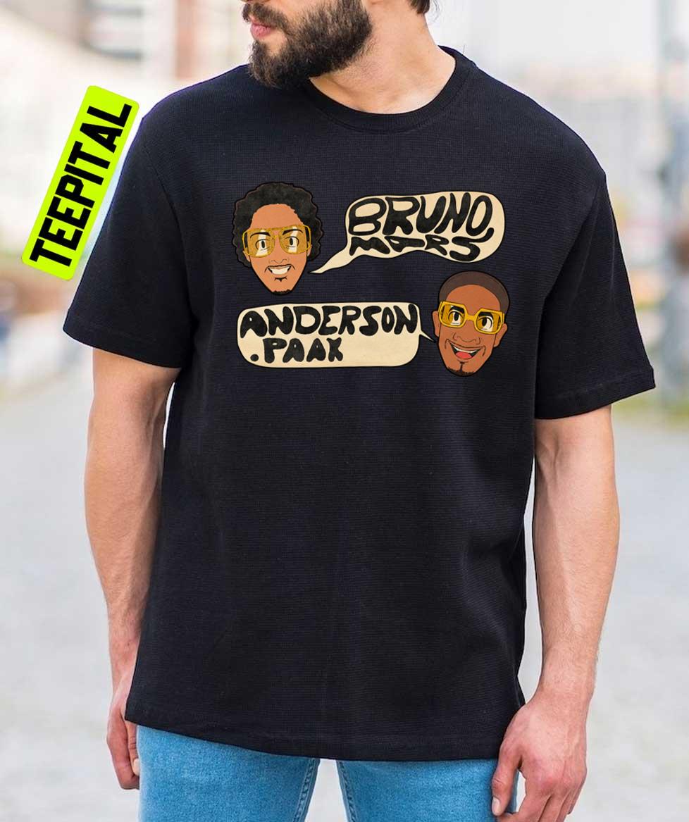 Two Man Stay Cool Bruno Mars And Anderson Paak Unisex T-Shirt Two Man Stay Cool Bruno Mars And Anderson Paak Unisex T-Shirt