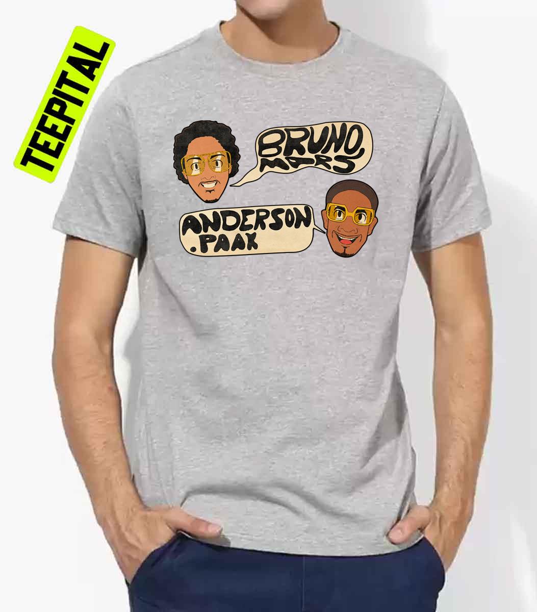 Two Man Stay Cool Bruno Mars And Anderson Paak Unisex T-Shirt Two Man Stay Cool Bruno Mars And Anderson Paak Unisex T-Shirt