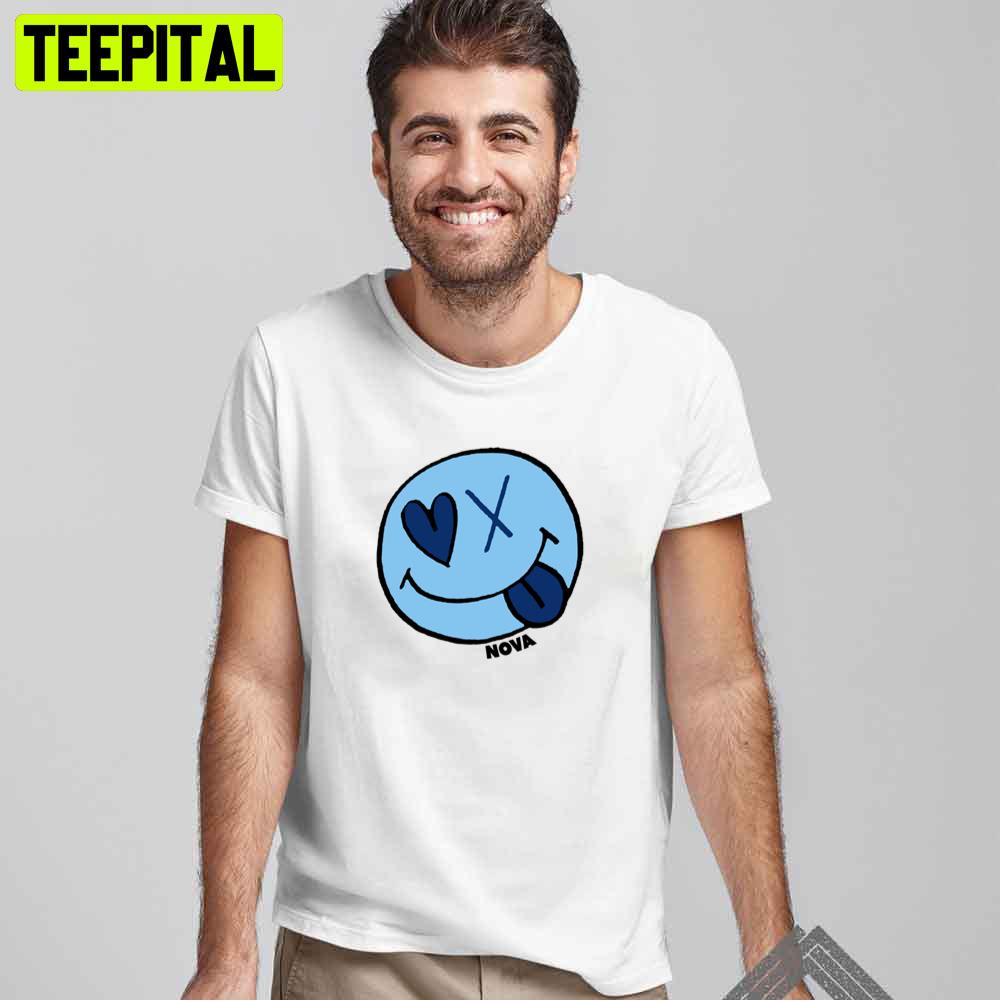 Villanova Smiley Face Men's Basketball Unisex T-Shirt Villanova Smiley Face Men's Basketball Unisex T-Shirt