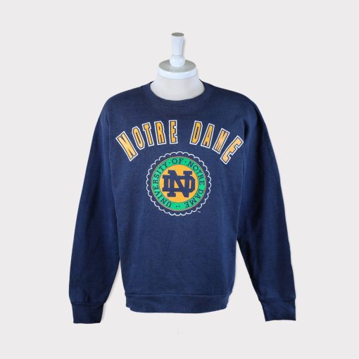 Vintage 90s University Of Notre Dame Football Ncaa Unisex Sweatshirt