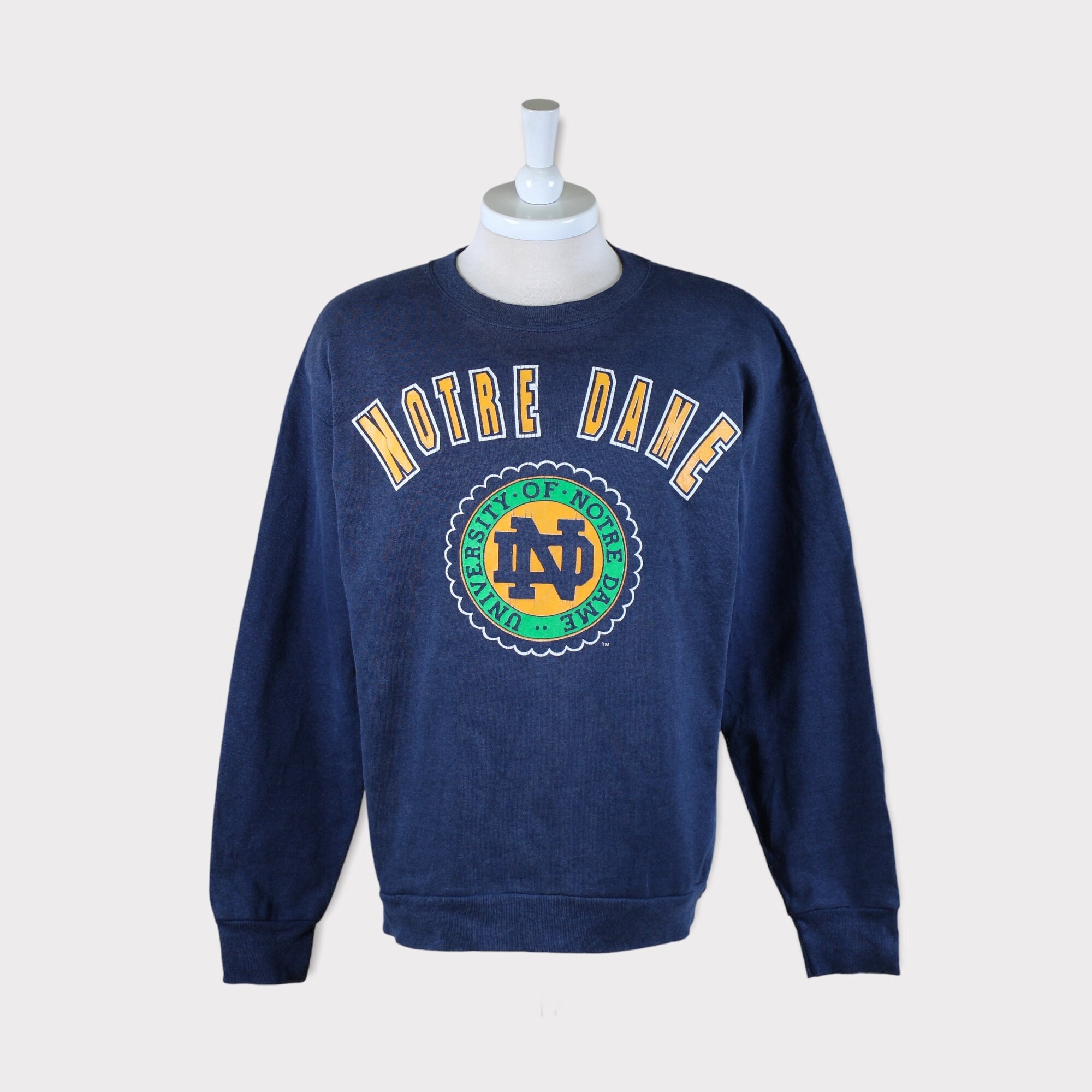 Vintage 90s University Of Notre Dame Football Ncaa Unisex Sweatshirt Vintage 90s University Of Notre Dame Football Ncaa Unisex Sweatshirt