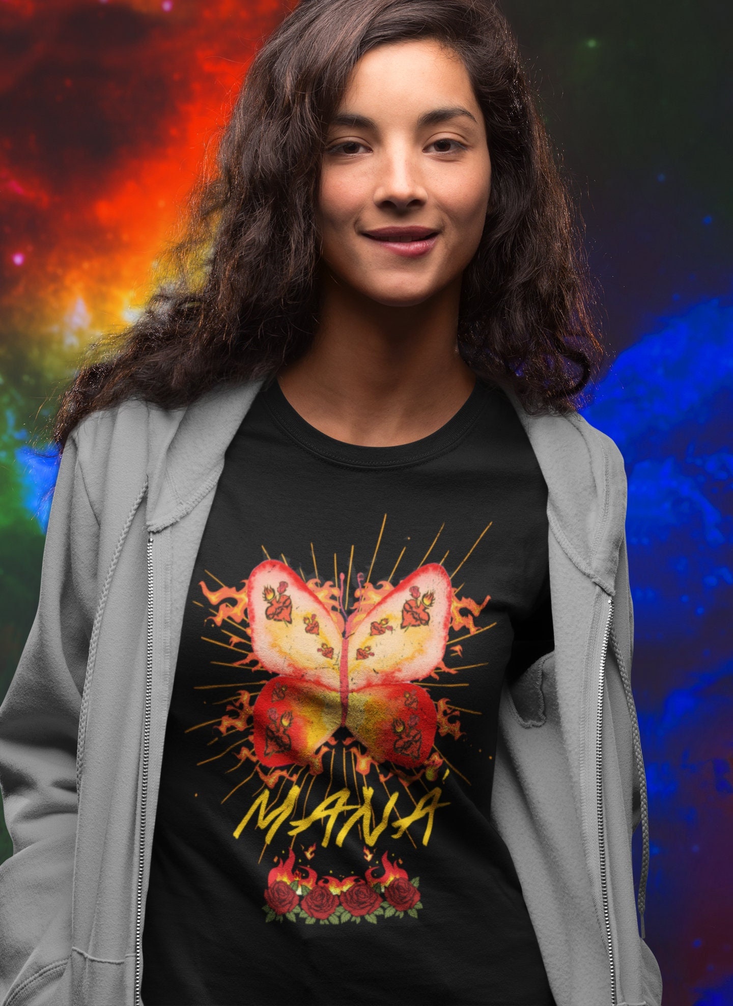 Vintage Butterfly And Roses Mariposa Traisonera Mana Unisex T-Shirt Vintage Butterfly And Roses Mariposa Traisonera Mana Unisex T-Shirt