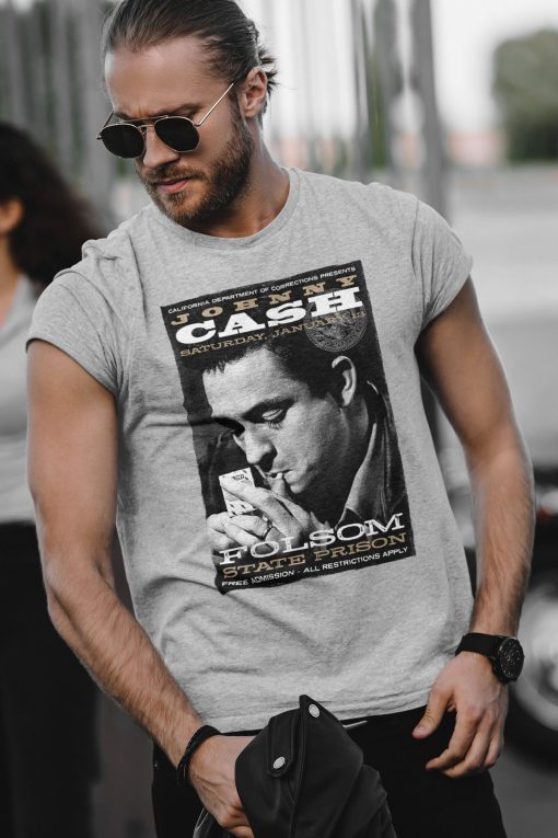 Vintage Johnny Cash Folsom Prison Inspired Unisex T-Shirt