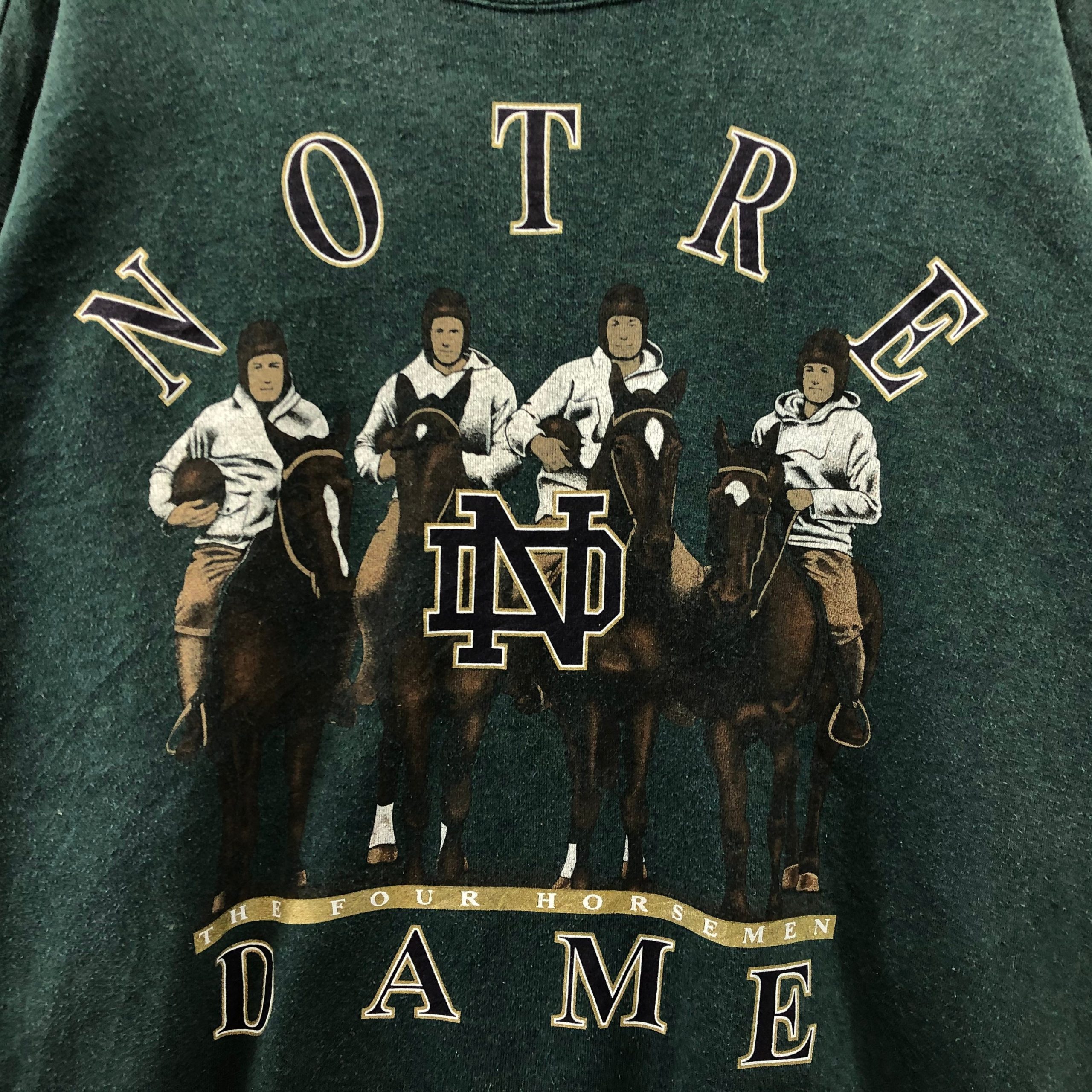 Vintage Notre Dame The Four Horsemen Big Logo Unisex T-Shirt Vintage Notre Dame The Four Horsemen Big Logo Unisex T-Shirt