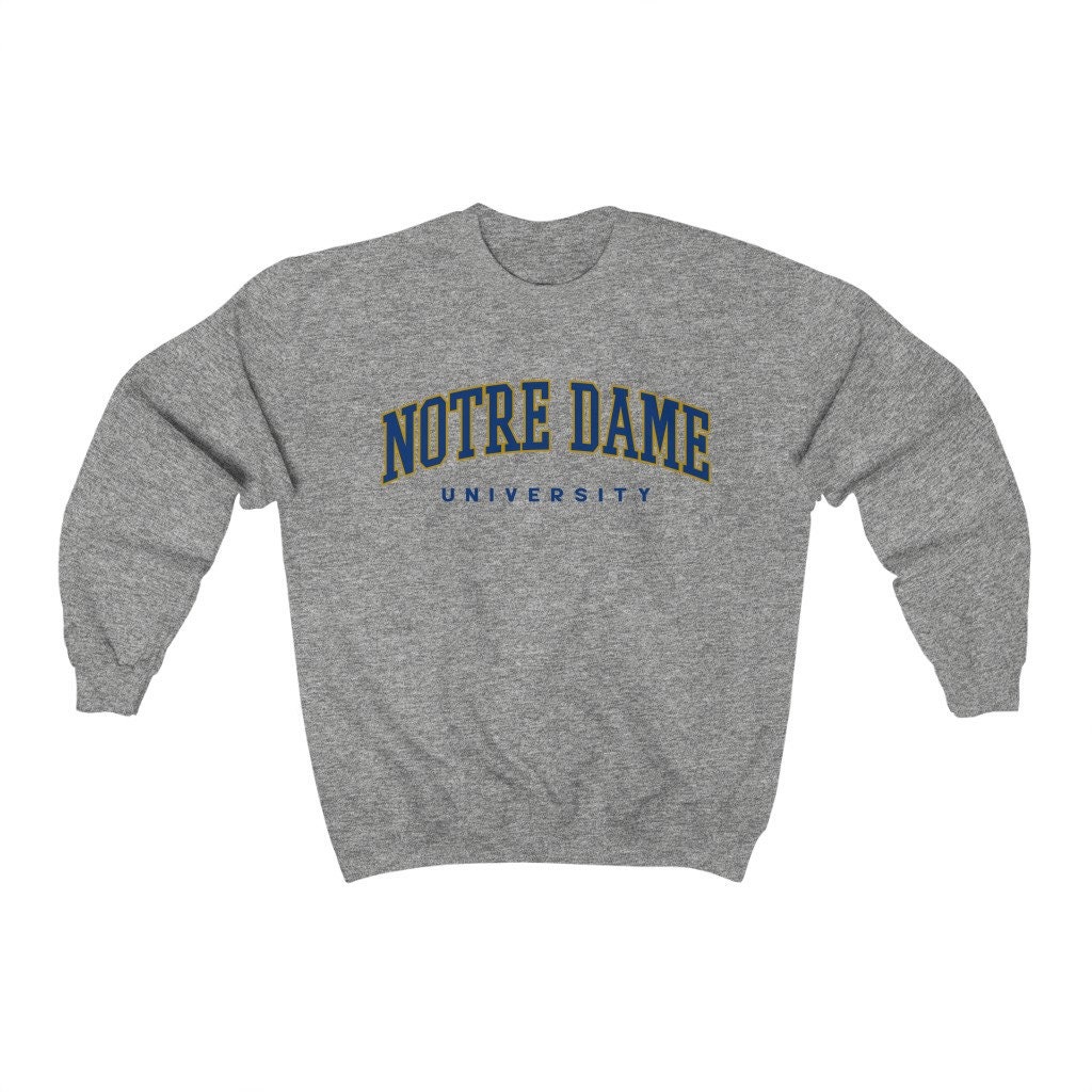 Vintage Notre Dame University Unisex Sweatshirt Vintage Notre Dame University Unisex Sweatshirt