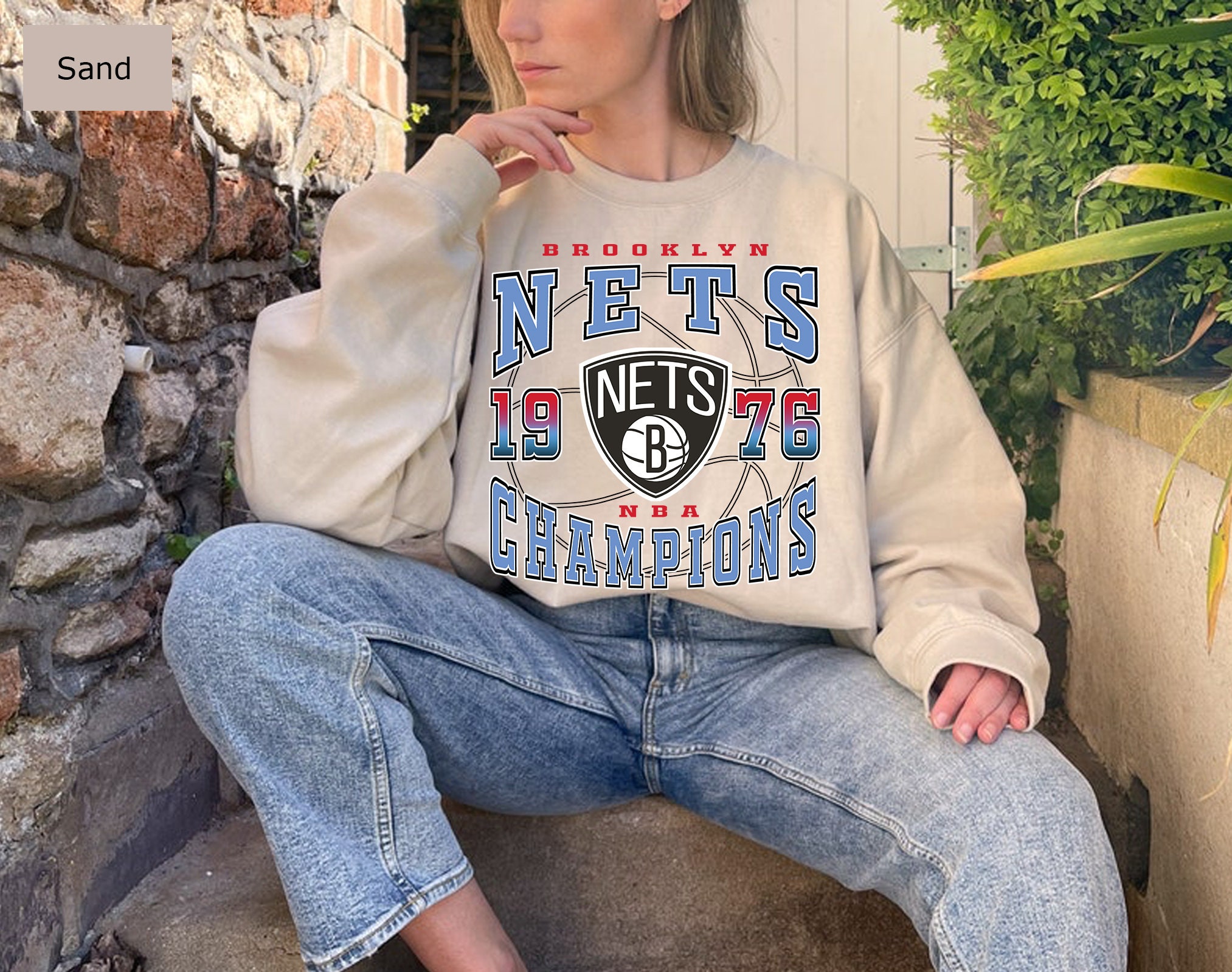 Vintage Style Brooklyn Nets 1976 Basketball Unisex Sweatshirt Vintage Style Brooklyn Nets 1976 Basketball Unisex Sweatshirt