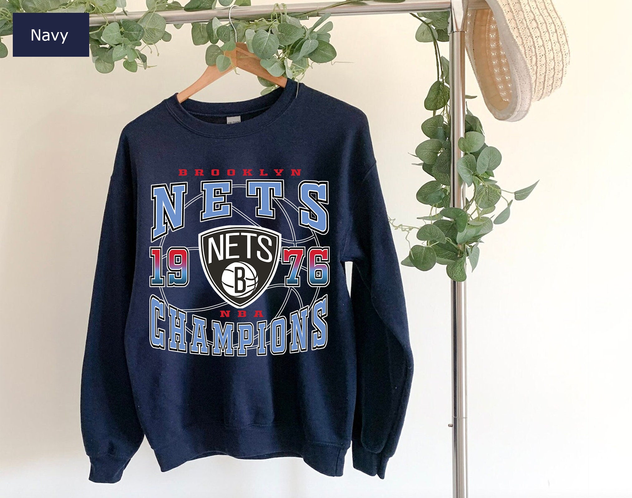 Vintage Style Brooklyn Nets 1976 Basketball Unisex Sweatshirt Vintage Style Brooklyn Nets 1976 Basketball Unisex Sweatshirt