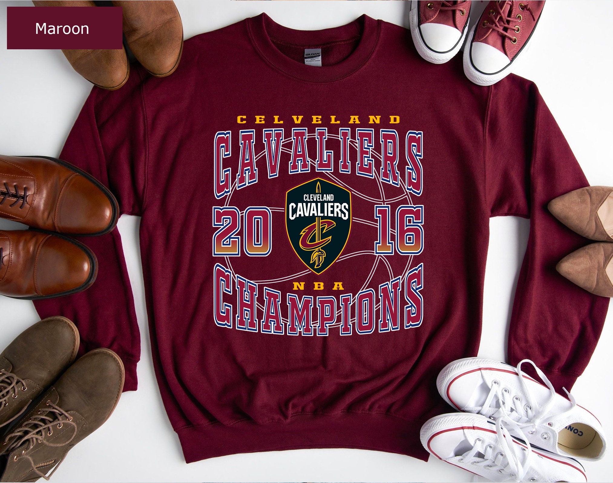 Vintage Style Cleveland Cavaliers 2016 Basketball Unisex Sweatshirt Vintage Style Cleveland Cavaliers 2016 Basketball Unisex Sweatshirt