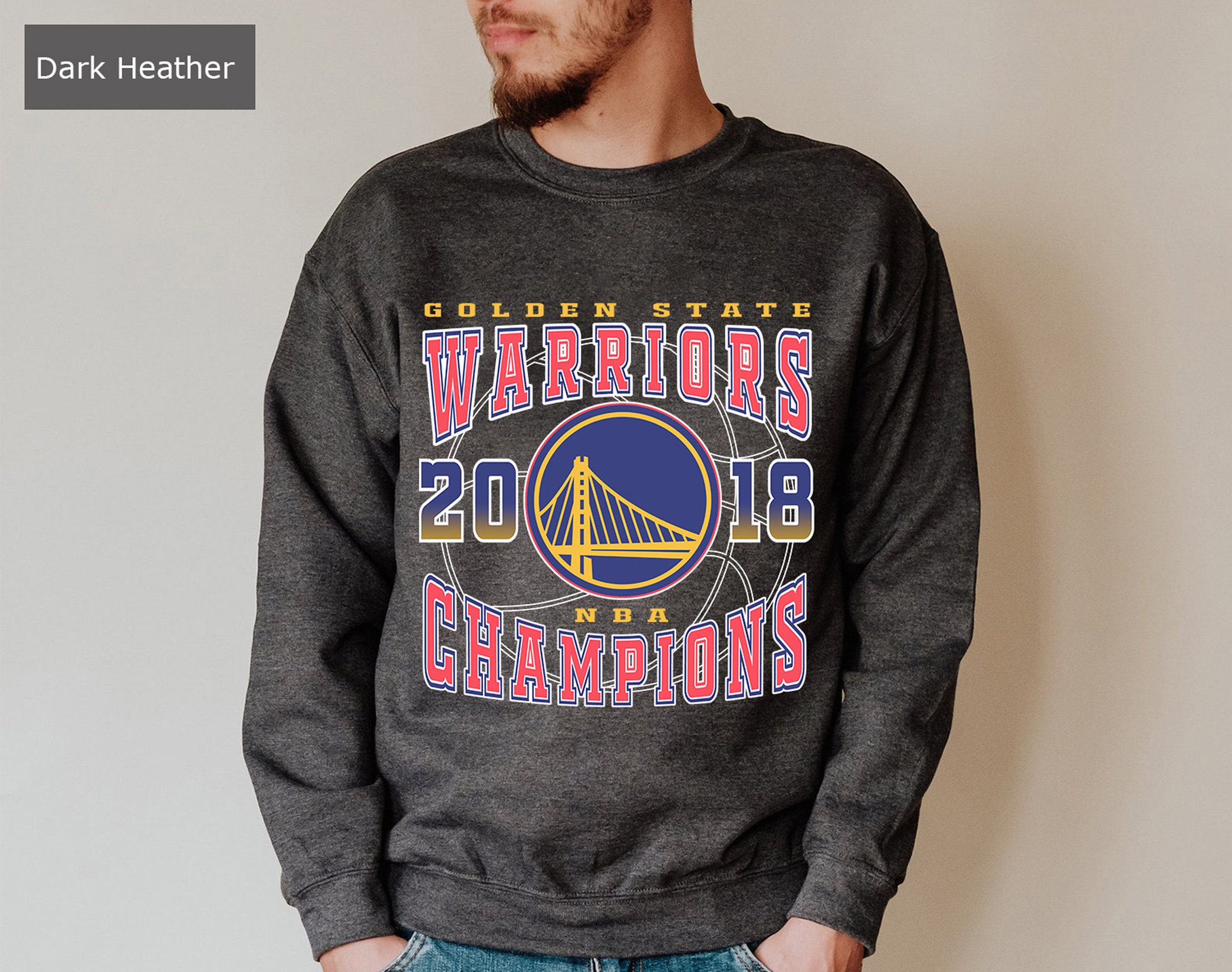 Vintage Style Golden State Warriors 2018 Basketball Unisex Sweatshirt Vintage Style Golden State Warriors 2018 Basketball Unisex Sweatshirt