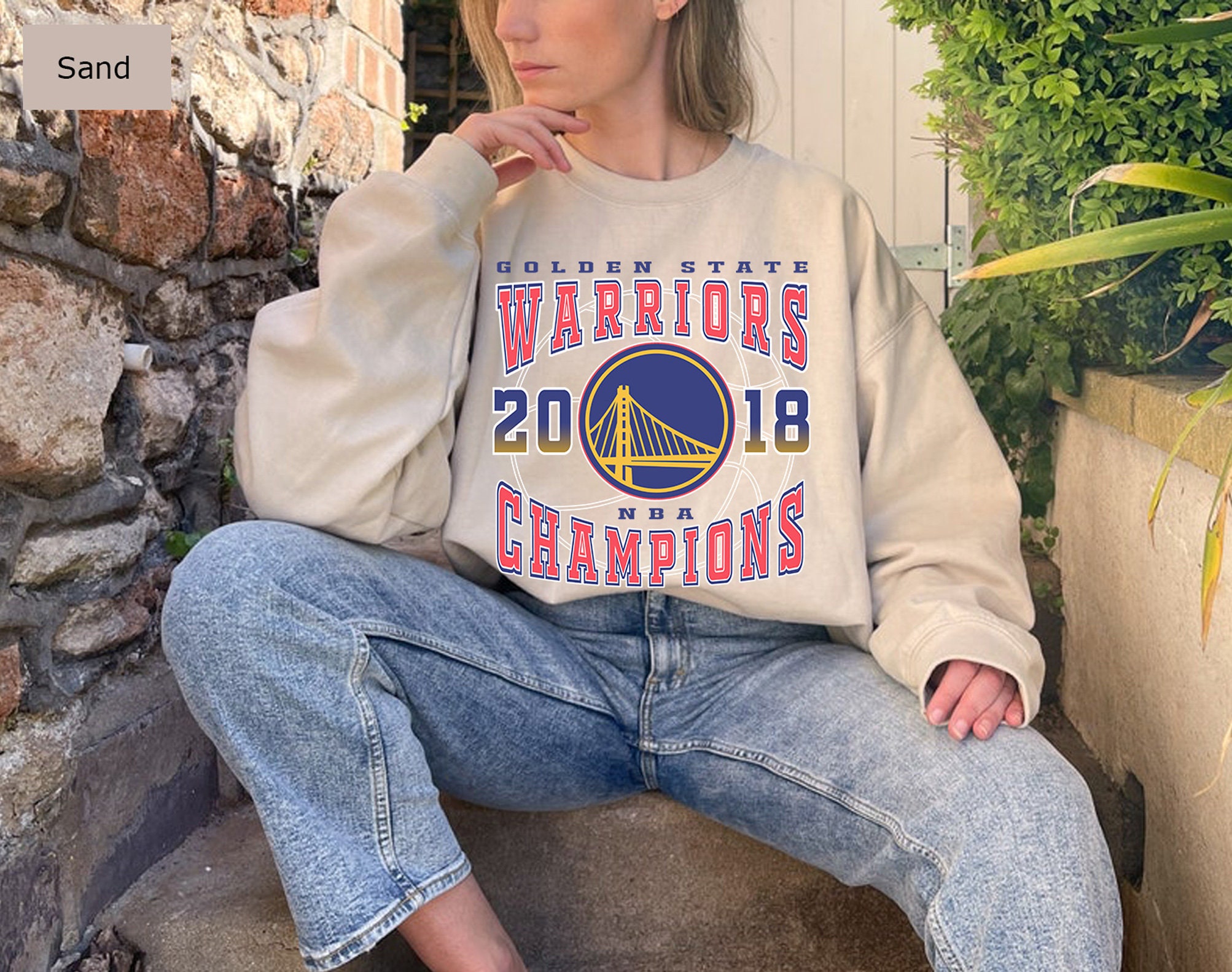 Vintage Style Golden State Warriors 2018 Basketball Unisex Sweatshirt Vintage Style Golden State Warriors 2018 Basketball Unisex Sweatshirt
