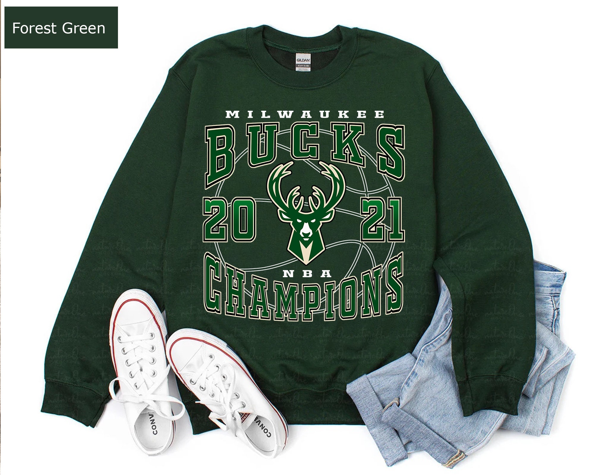 Vintage Style Milwaukee Bucks 2021 Basketball Unisex Sweatshirt Vintage Style Milwaukee Bucks 2021 Basketball Unisex Sweatshirt