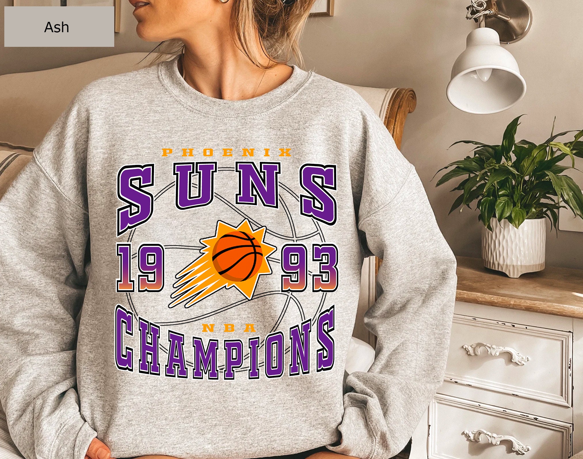 Vintage Style Phoenix Suns 1993 Basketball Unisex Sweatshirt Vintage Style Phoenix Suns 1993 Basketball Unisex Sweatshirt