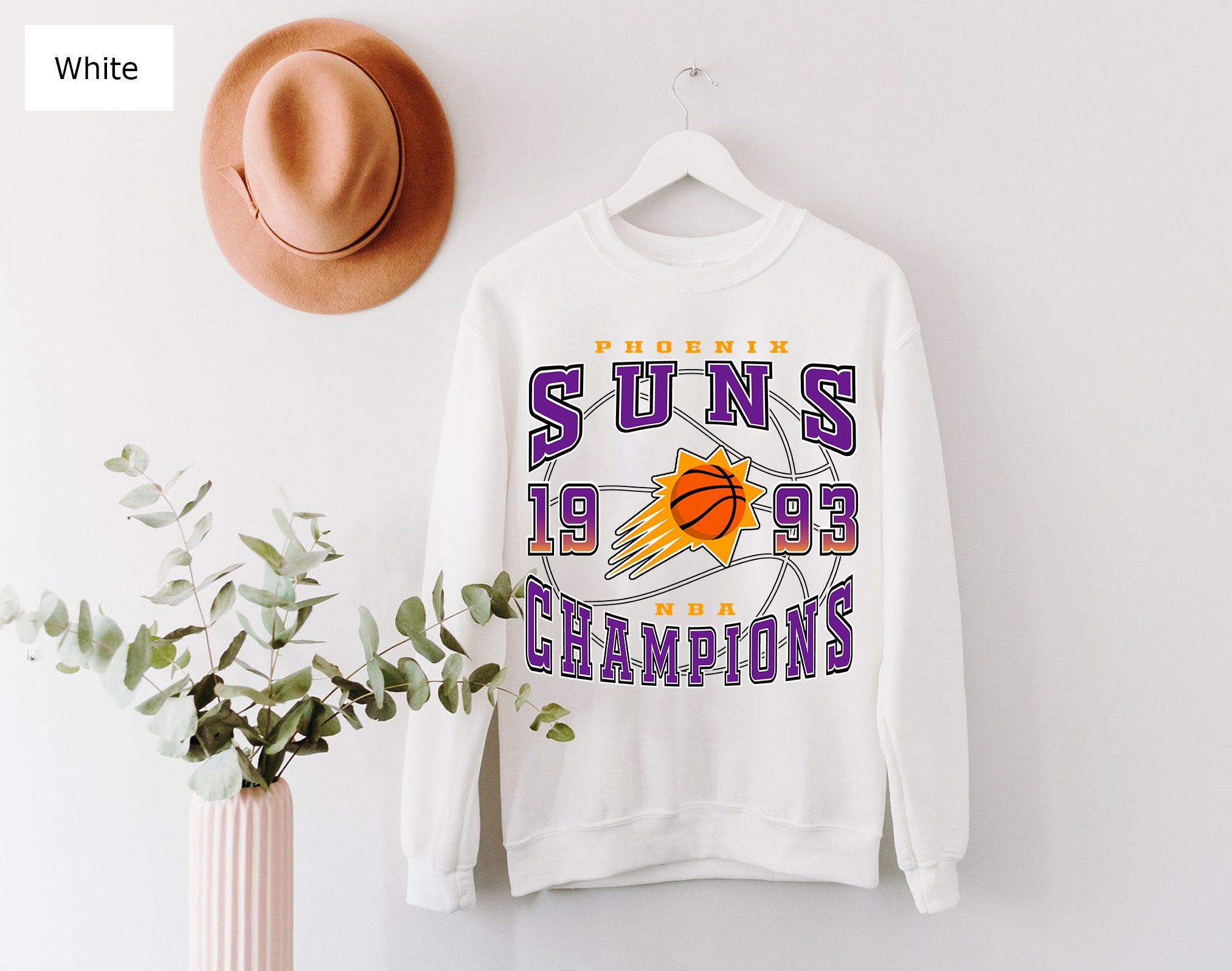 Vintage Style Phoenix Suns 1993 Basketball Unisex Sweatshirt Vintage Style Phoenix Suns 1993 Basketball Unisex Sweatshirt