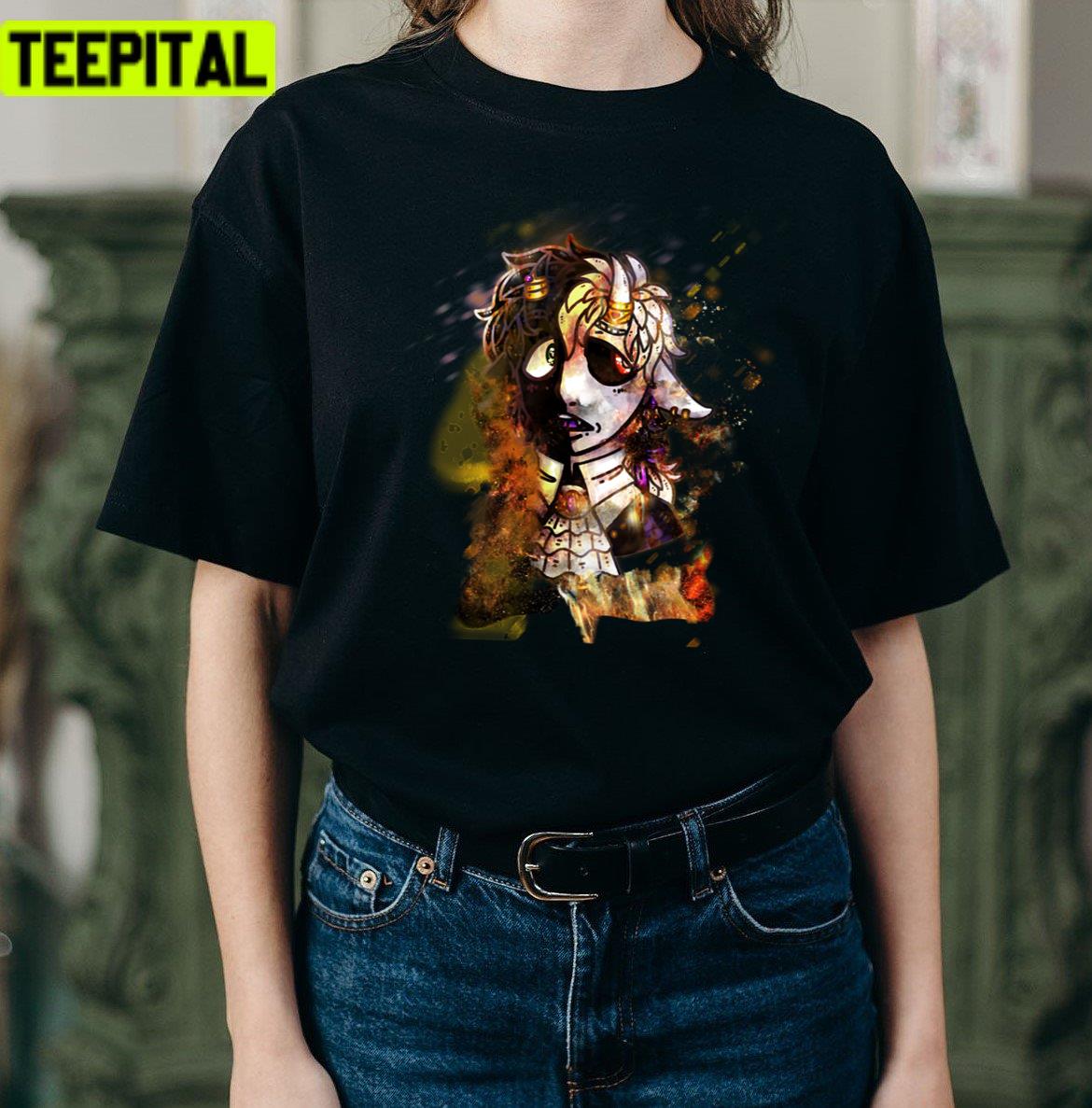 Watercolor Art Of Ranboo Design Unisex T-Shirt Watercolor Art Of Ranboo Design Unisex T-Shirt