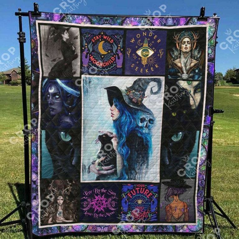Wicca Wonder Seeker Quilt Blanket Wicca Wonder Seeker Quilt Blanket