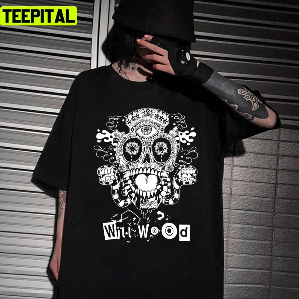 Will Wod Skull Retro Design Unisex T-Shirt Will Wod Skull Retro Design Unisex T-Shirt