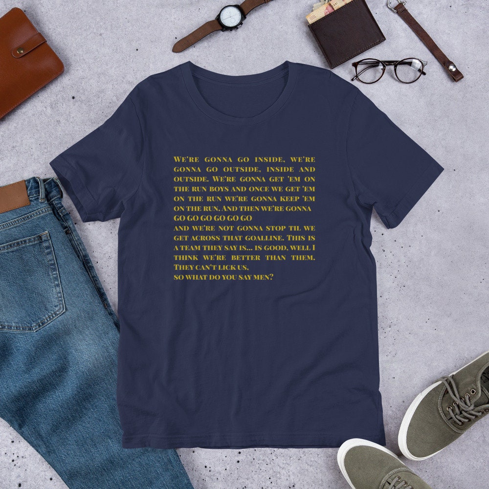 Yellow Text Notre Dame Football Unisex T-Shirt Yellow Text Notre Dame Football Unisex T-Shirt