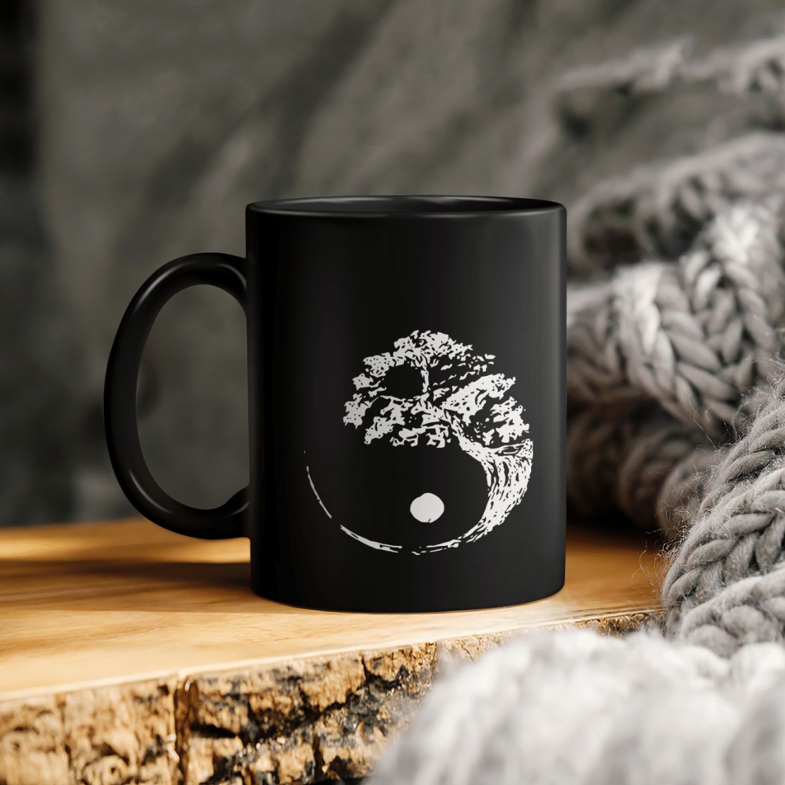 Yin Yang Tree Ceramic Coffee Mug Yin Yang Tree Ceramic Coffee Mug