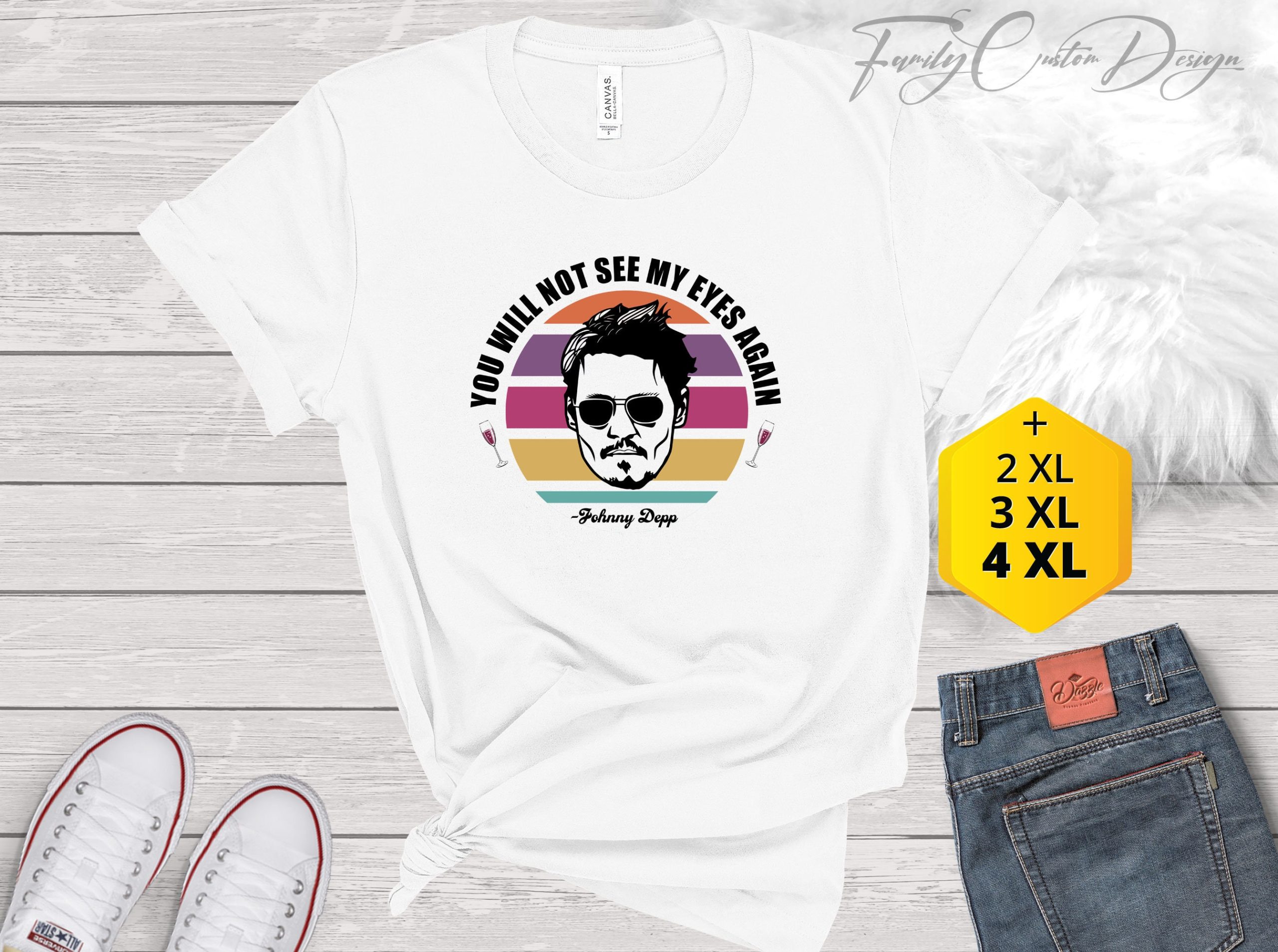Vintage You Will Not See My Eyes Again Justice For Johnny Depp Unisex T-Shirt Vintage You Will Not See My Eyes Again Justice For Johnny Depp Unisex T-Shirt