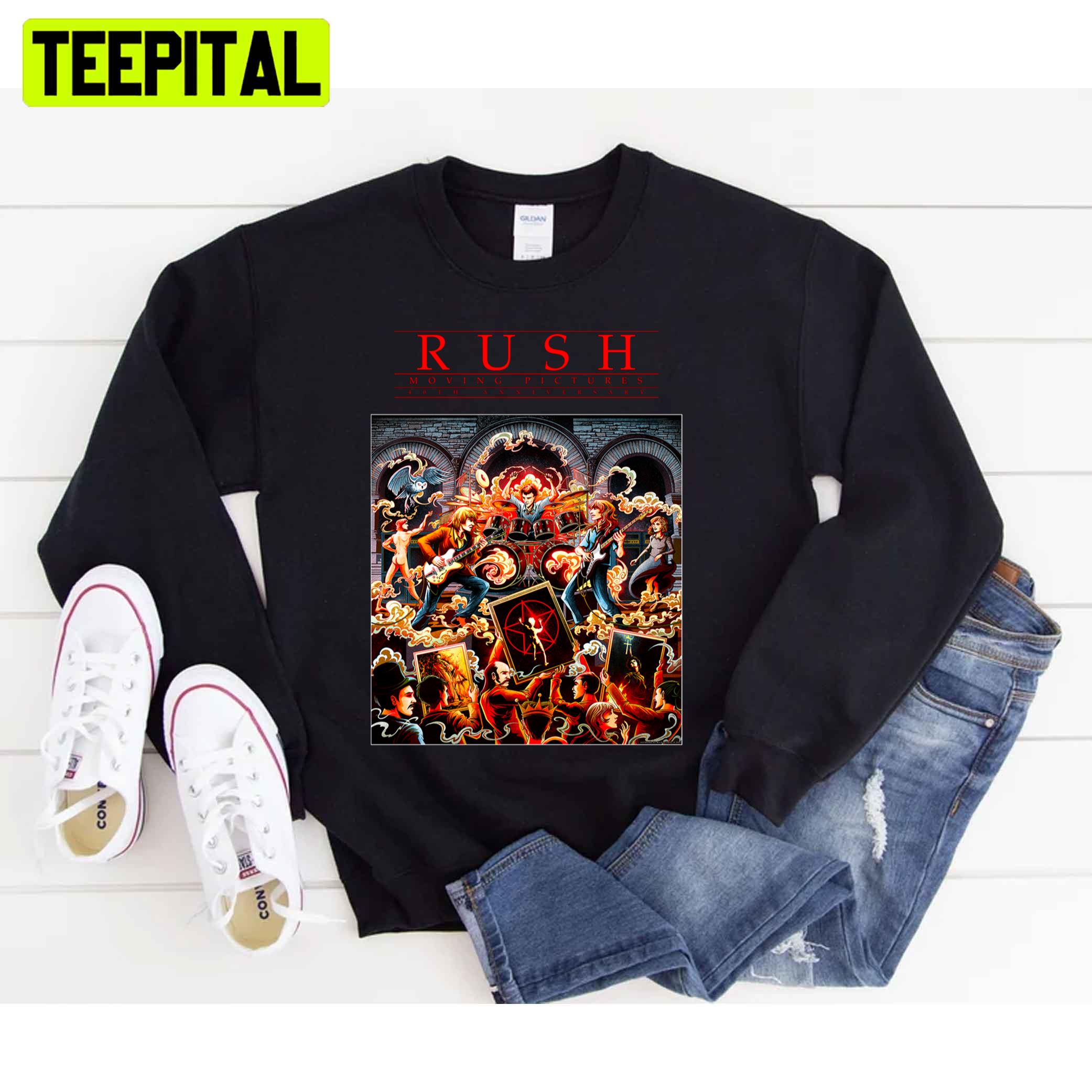 40th Anniversary Rush Moving Pictures Unisex T-Shirt 40th Anniversary Rush Moving Pictures Unisex T-Shirt