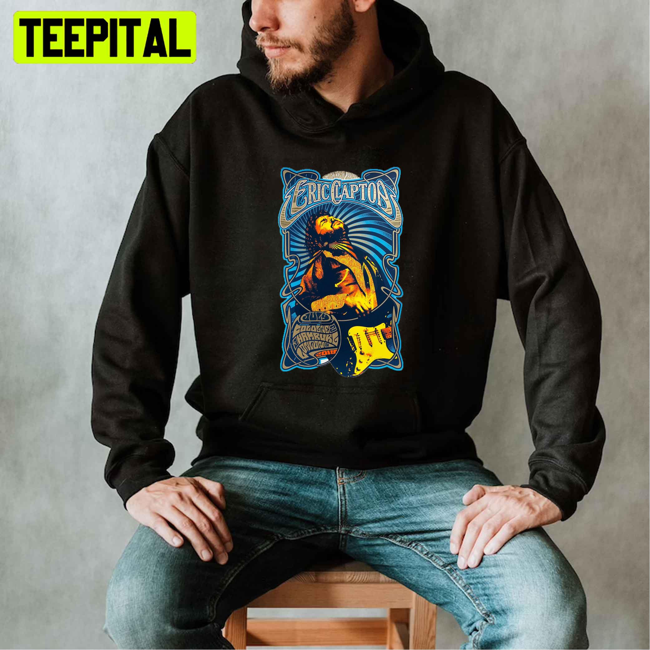 80's Retro Eric Clapton Unisex T-Shirt 80's Retro Eric Clapton Unisex T-Shirt