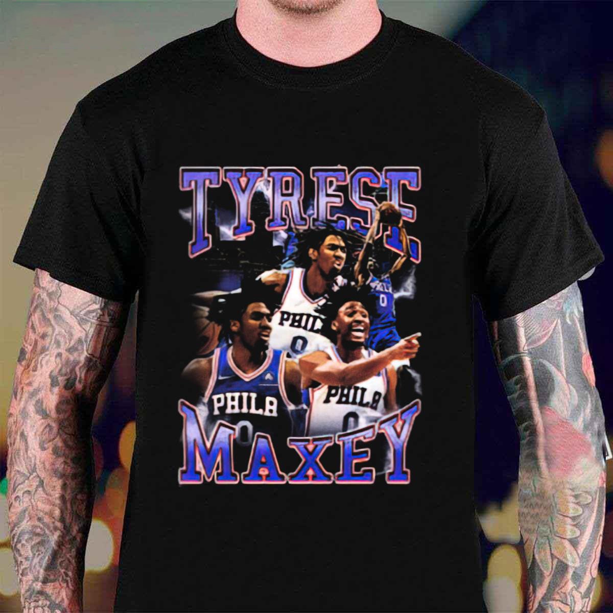 90's Vintage Tyrese Maxey Philadelphia 76ers Basketball Unisex T-Shirt 90's Vintage Tyrese Maxey Philadelphia 76ers Basketball Unisex T-Shirt
