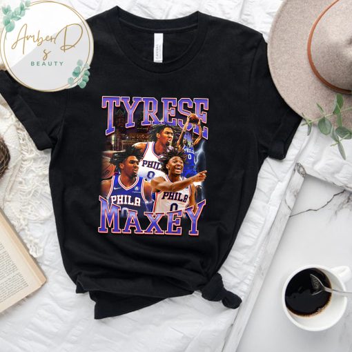 90’s Vintage Tyrese Maxey Philadelphia 76ers Star Basketball Player Unisex T-Shirt