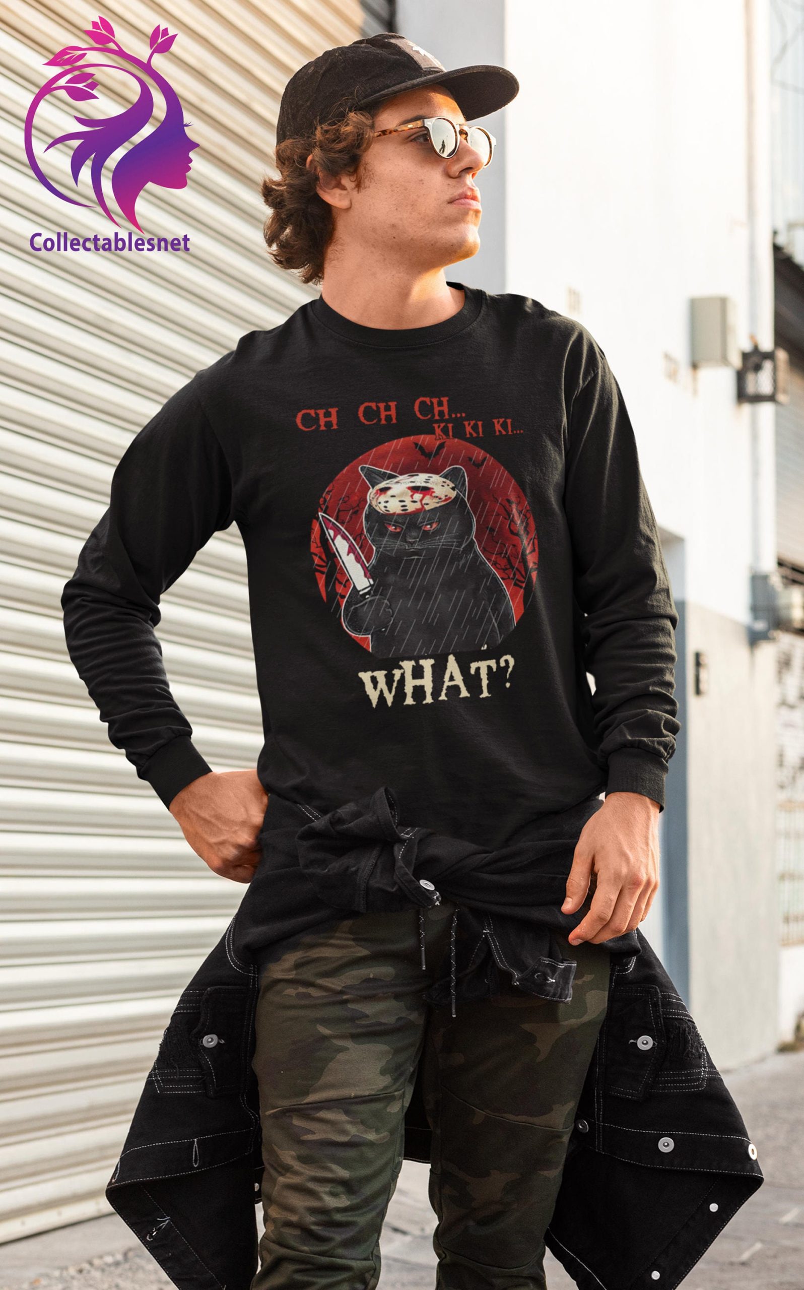 Ch Ch Ch Ki Ki Ki What Friday The 13Th Black Cat Jason Voorhees Unisex T-Shirt Ch Ch Ch Ki Ki Ki What Friday The 13Th Black Cat Jason Voorhees Unisex T-Shirt