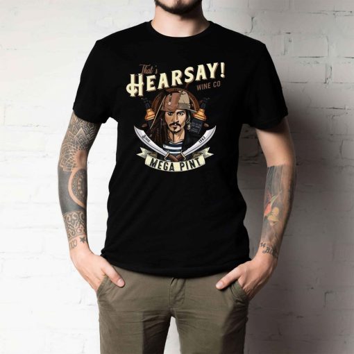 The Caribbean Pirate Hearsay Brewing Co Johnny Depp T-Shirt