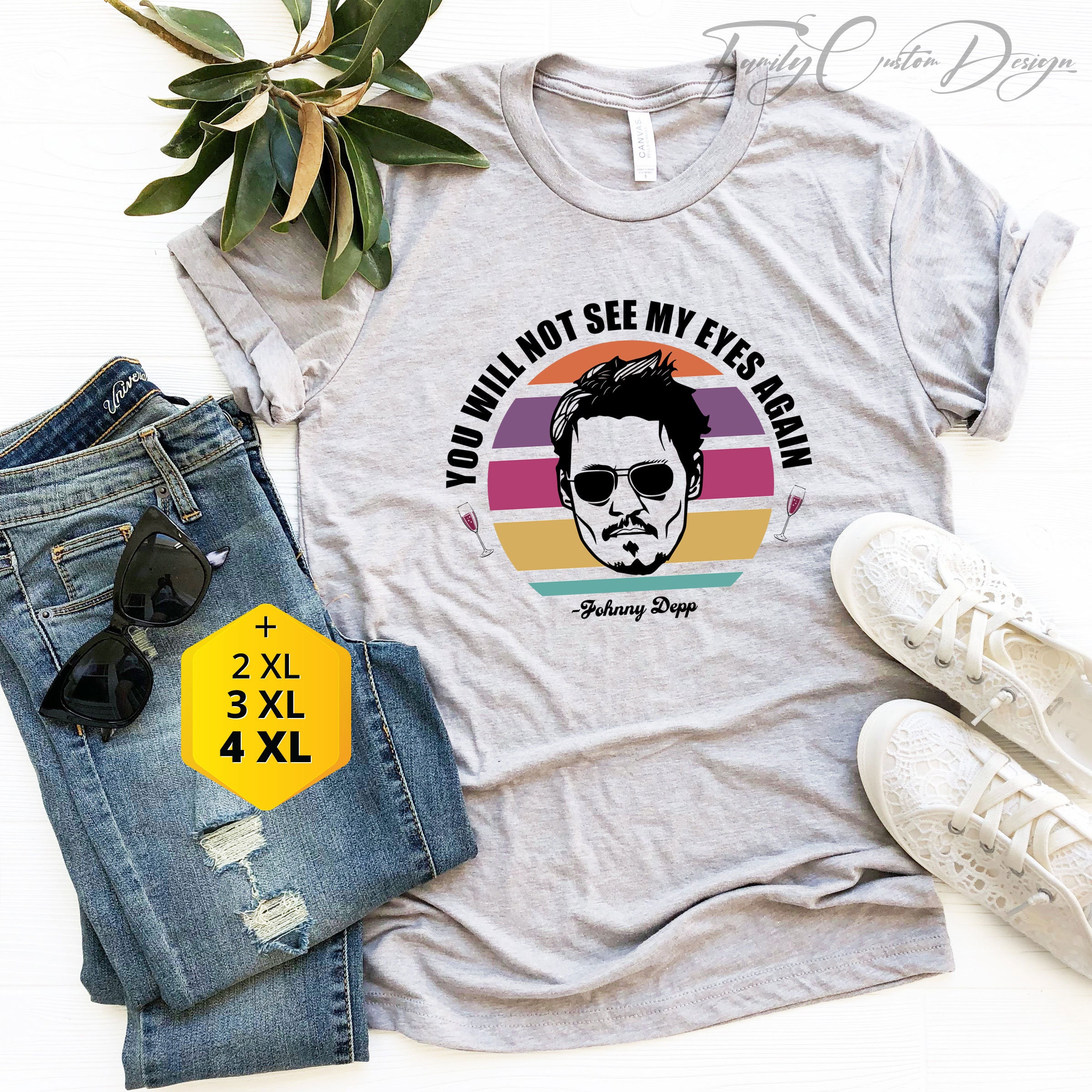 Vintage You Will Not See My Eyes Again Justice For Johnny Depp Unisex T-Shirt Vintage You Will Not See My Eyes Again Justice For Johnny Depp Unisex T-Shirt