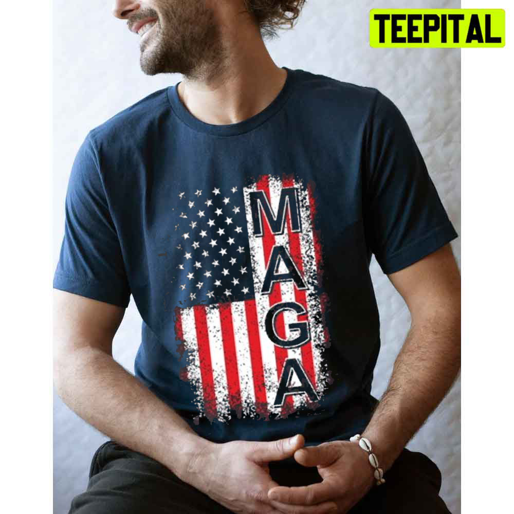 P&B Donald Trump USA Flag MAGA Unisex T-Shirt P&B Donald Trump USA Flag MAGA Unisex T-Shirt